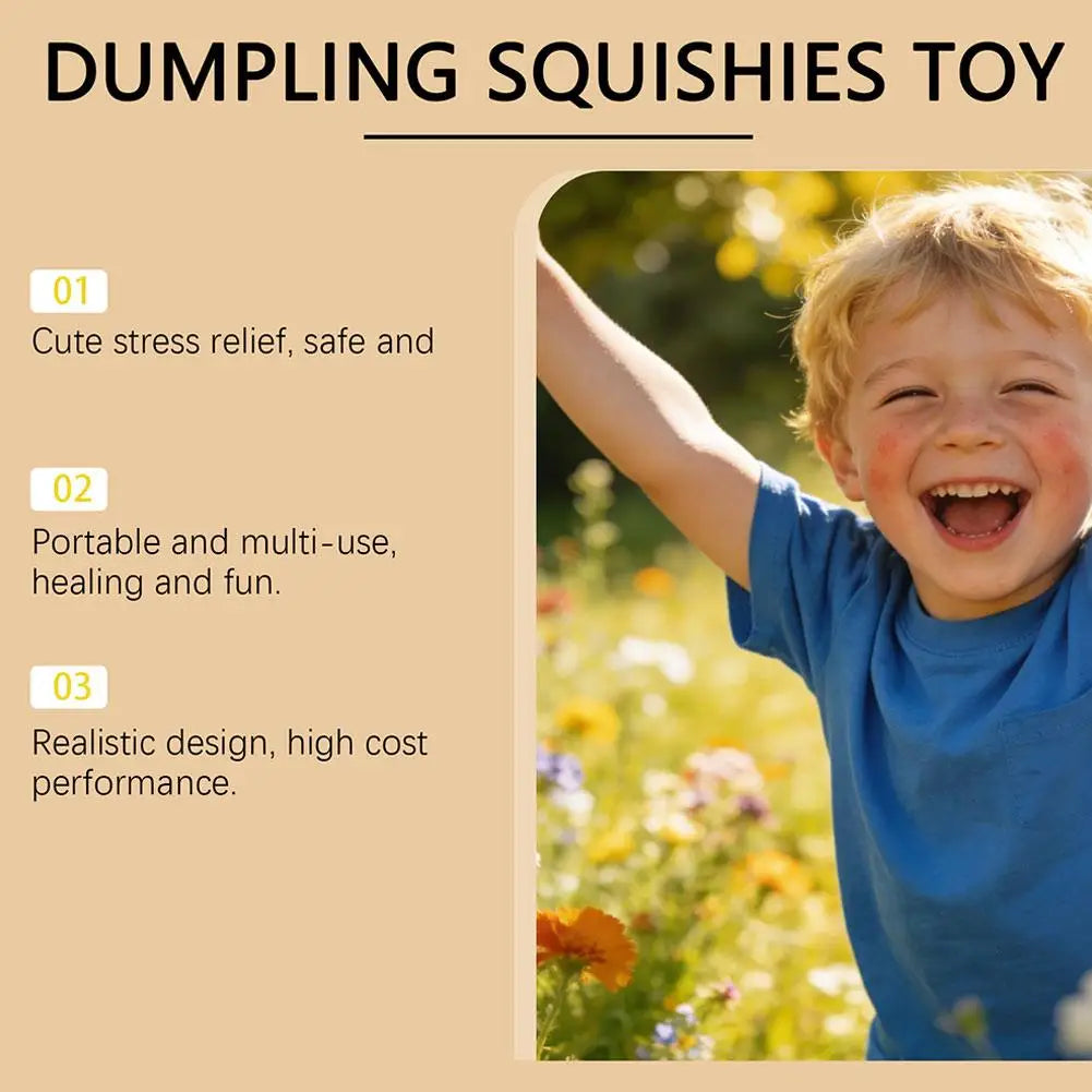 Glitter Dumpling Squishy — Slow Rise Stress Ball Fidget Toy