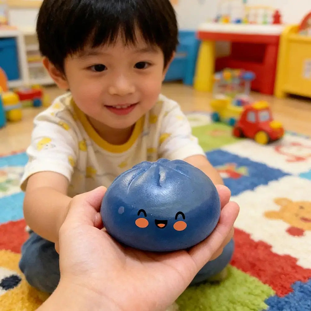 Glitter Dumpling Squishy — Slow Rise Stress Ball Fidget Toy