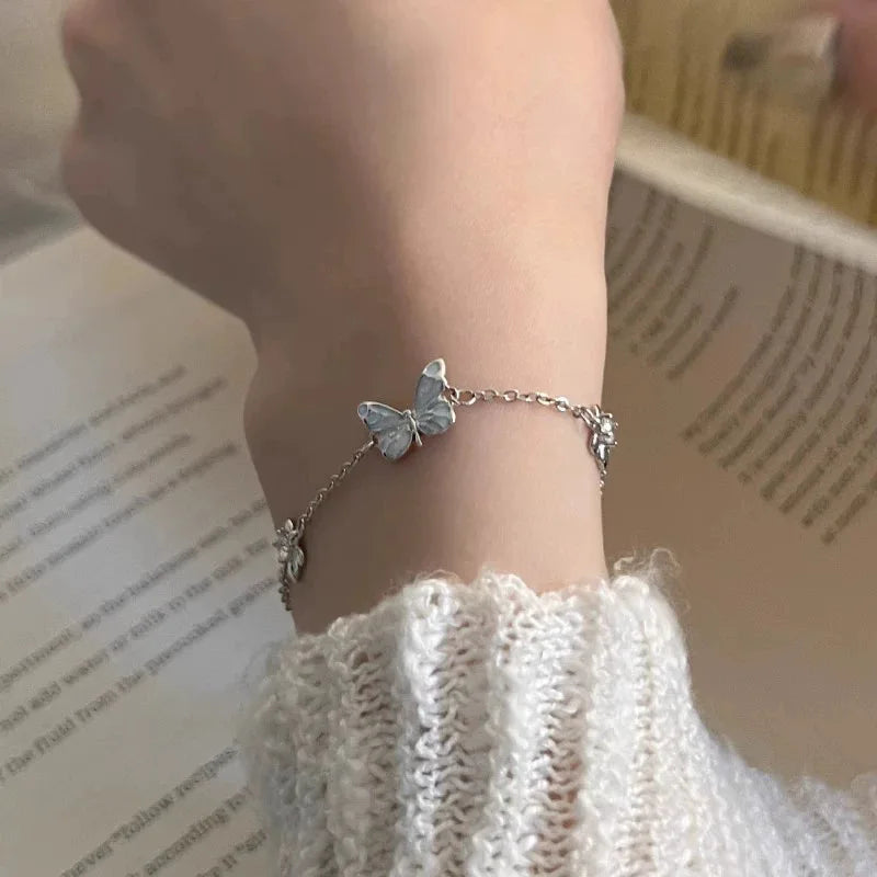 Luminous Dream Blue Butterfly Bracelet