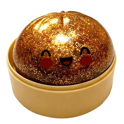 Glitter Dumpling Squishy — Slow Rise Stress Ball Fidget Toy